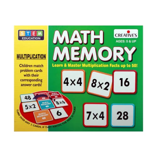 STEM EDUCATION MATH MEMORY MULTIPLICATION