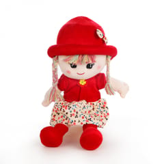 Doll Soft Toy Red 45 Cm For Kids, Birthday ,Home Decor   , For Girl