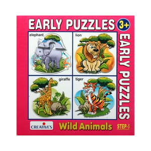 EARLY PUZZLES STEP-1 WILD ANIMALS