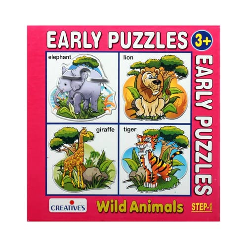 EARLY PUZZLES STEP-1 WILD ANIMALS