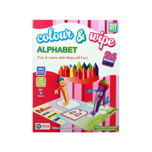 Ekta Colour & Wipe Alphabet Play and Learn