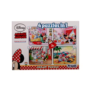 DISNEY MINNIE MOUSE JIGSAW PUZZLES 4 PUZZLES IN 1