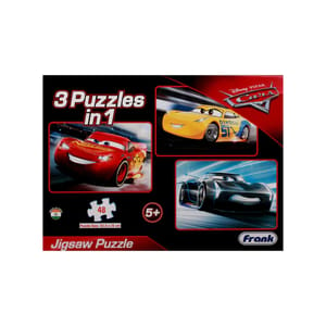 DISNEY PIXAR CARS JIGSAW PUZZLE 3 PUZZLES IN 1 ( 48 PCS)