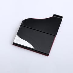 Attractive Card Holder Red Made In Leather and Metal