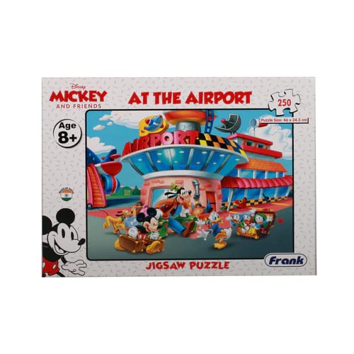 DISNEY MICKY AND FRIENDS AT THE AIRPORT JIGSAW PUZZLE 250 PCS