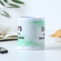 Blossoming Love Mug for Dad Ceramic Coffee Mug  for Father's Day