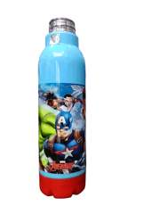 Avengers Steel Iceberg Insulated Bottle-550 ml with Free Cap Inside Steel Inner for Kids Keep Warm & Cold for Long Time