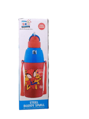 Steel Buddy Small 450ml Insulated Steel Inner Spiderman for Back to School Boys and Gift