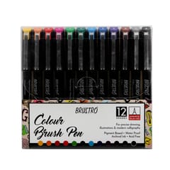 COLOUR BRUSH PEN (12 SHADES)