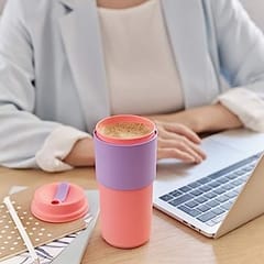 Tupperware Plastic Tumbler - 1Pc, Pink, 490Ml ,For Gift ,Drinkwear , Mug ,For Girls