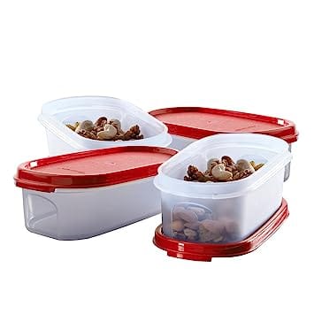 Tupperware Oval Dry Storage Containers 500ml (Set of 4)