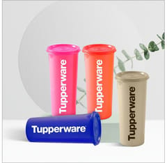 Tupperware 16OZ Tumbler 470ML (SET OF 4) ,Drinkware, Bottle