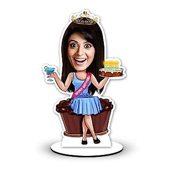 Send Caricature Quirky Customised Birthday Cushion Gift Online, Rs.350 |  FlowerAura
