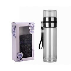 400ml Stainless Steel Temperature Water Bottle Thermos, Double Wall Vacuum Intelligent Cup with Smart Display for Office, Home, Gym, Outdoor Travel Hot and Cold Drinks with Infuser & Green Tea  Combo set of 1 Pc for Corporate Gift