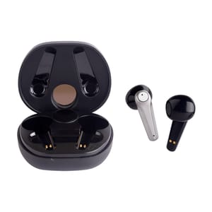 Black Aroma Atlas Wireless Earbuds Control your music and calls with the tap of a finger