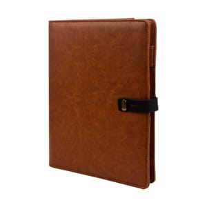 Premium Tan Leather Finished 8000mAh Powerbank Diary is good corporate gifting idea for your friends and colleagues