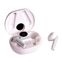 White Aroma Atlas Wireless Earbuds Control your music and calls with the tap of a finger