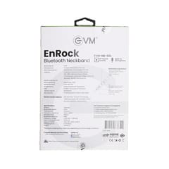 Black EnRock Bluetooth Neckband EVM-NB-023  is the classic innovation of wired earphones also perfect gift for music-lover stakeholders