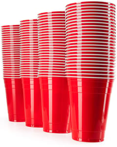 Red Pong Glasses Pack Of 20pcs 450ml