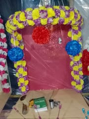 Artificial Flower Decoration  For Ganesh Chaturthi Flower Decoration - Ideas for Ganpati Festival Decoration Service For Home 2023