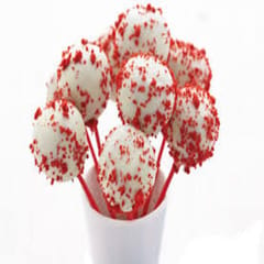 Red Velvet Cake Pops 9 (Pack of 6) for Kids,Birthday Party,Special Occassion,Party & Event