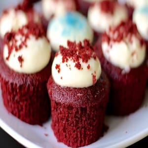 Red Velvet Cheese Cup Cakes 9 (Pack of 6) for Kids,Birthday Party,Special Occassion,Party & Event