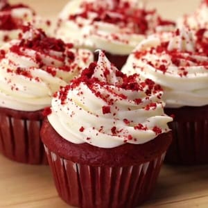 Red Velvet Cheese Cup Cakes 9 (Pack of 6) for Kids,Birthday Party,Special Occassion,Party & Event