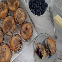 Blueberry Muffins 9 (Pack of 6) for Kids,Birthday Party,Special Occassion,Party & Event