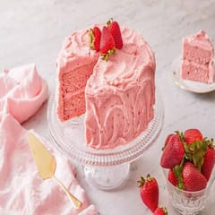 Flavourful Fresh strawberry Seasonal Cake For Any Occasion,Party & Events Celebration