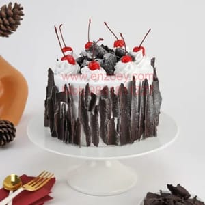 Black Forest Egg Less Round Shape Cake For Any Occasion,Party & Events Celebration