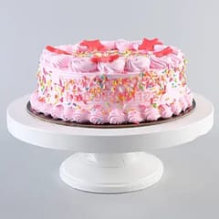 Strawberry Egg Less Round Shape Cake For Any Occasion,Party & Events Celebration