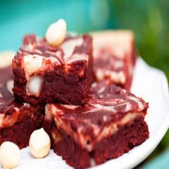 Red Velvet Brownies Vegan /Gluten Free Tea cake 9 for Kids,Birthday Party,Special Occassion,Party & Event