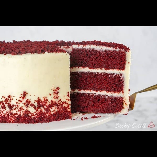 Red Velvet Cheese Vegan /Gluten Free Tea cake 9 for Kids,Birthday Party,Special Occassion,Party & Event