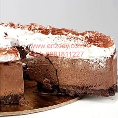 Triple Chocolate Egg Less Cheese Round Shape CakeFor Any Occasion,Party & Events Celebration