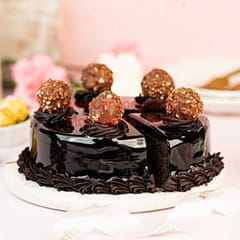 Ferrero Rocher Egg Less Round Shape Cake For Any Occasion,Party & Events Celebration