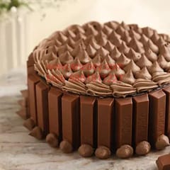 Choco Kit-Kat Egg Less Round Shape Cake For Any Occasion,Party & Events Celebration