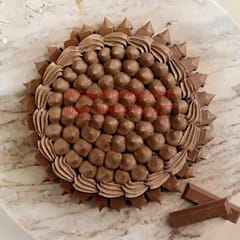 Choco Kit-Kat Egg Less Round Shape Cake For Any Occasion,Party & Events Celebration