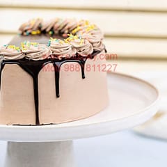 Choco Fantasy Egg Less Round Shape Cake For Any Occasion,Party & Events Celebration