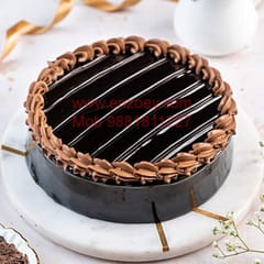 Swiss Truffle Egg Less Round Shape Cake For Any Occasion,Party & Events Celebration