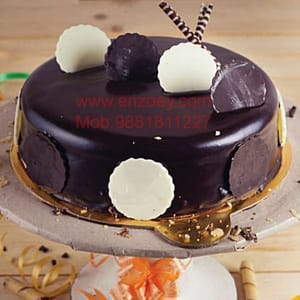 Choco Stone Egg Less Round Shape Cake For Any Occasion,Party & Events Celebration