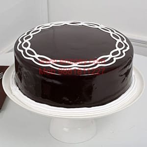 Chocolate Guinut Egg Less Round Shape Cake For Any Occasion,Party & Events Celebration