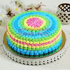 Cassata Cake Egg Less Round Shape Cake For Any Occasion,Party & Events Celebration