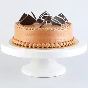 Chocolate Cappuccino  Egg Less Round Shape Cake For Any Occasion,Party & Events Celebration