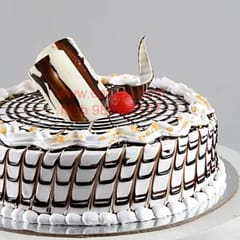 Zebra Torte Egg Less Round Shape Cake For Any Occasion,Party & Events Celebration