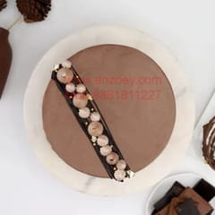 Choco Crunch Egg Less Round Shape Cake For Any Occasion,Party & Events Celebration