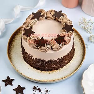 Swiss Choco Truffle Egg Less Round Shape Cake For Any Occasion,Party & Events Celebration