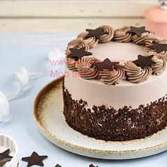 Swiss Choco Truffle Egg Less Round Shape Cake For Any Occasion,Party & Events Celebration