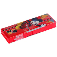 Megnatic Pencil Box Dual Said 1602 SPIDERMAN  Red Plastic Pencil Box for Back to School Kids Gift and Return Gift