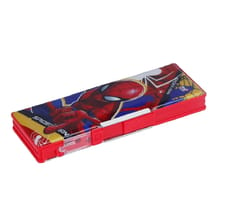 Megnatic Pencil Box Dual Said 1602 SPIDERMAN  Red Plastic Pencil Box for Back to School Kids Gift and Return Gift