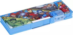 Megnatic Pencil Box Dual Said 1602 SPIDERMAN  Red Plastic Pencil Box for Back to School Kids Gift and Return Gift